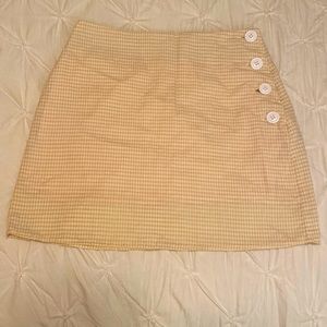 Urban Outfitters Stockholm Side Button-Down Mini Skirt